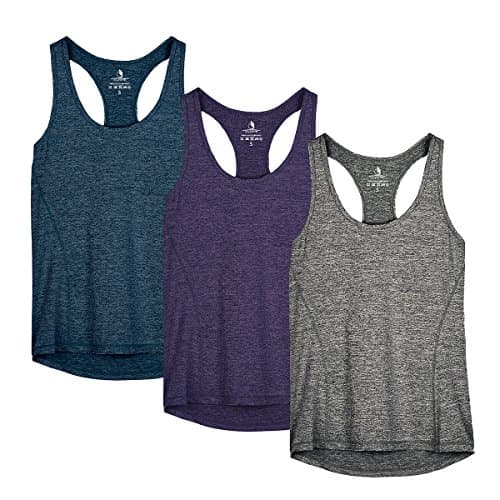 Tee-shirt de fitness ou Zumba sans manche gris chiné