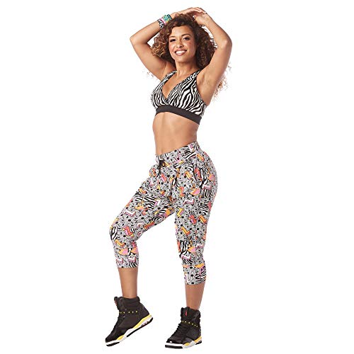 Pantalon mi-long multicolore de zumba