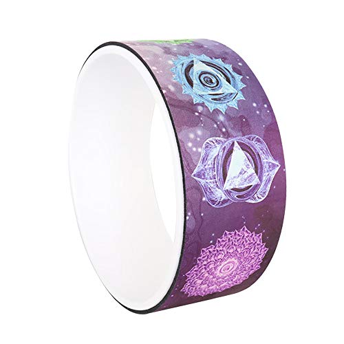 Roue de yoga impression fantaisie couleur violette