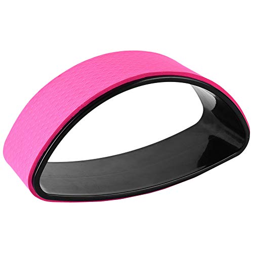 Roue de yoga rose avec face plate pour une meilleure stabilité